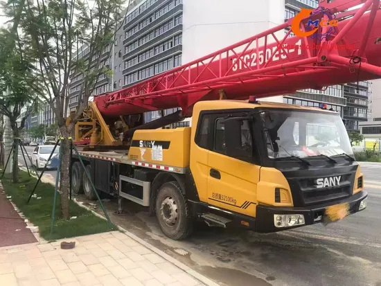 Подержанный кран 2021 STC25 тонны Sany Truck Crane Crane Second Hand Mobile Crane