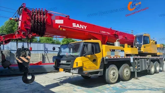 Используемый 75-тонный грузовой кран Sany, изготовленный в 2020 году, в отличном состоянии, вы заслуживаете его