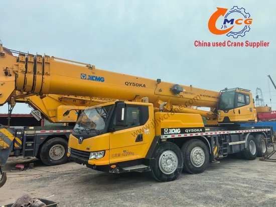 XCG M50ton использовал грузовик Craneqy50k5a Mobile Crane Crane Crane Construction Machinery Бетонное насос.